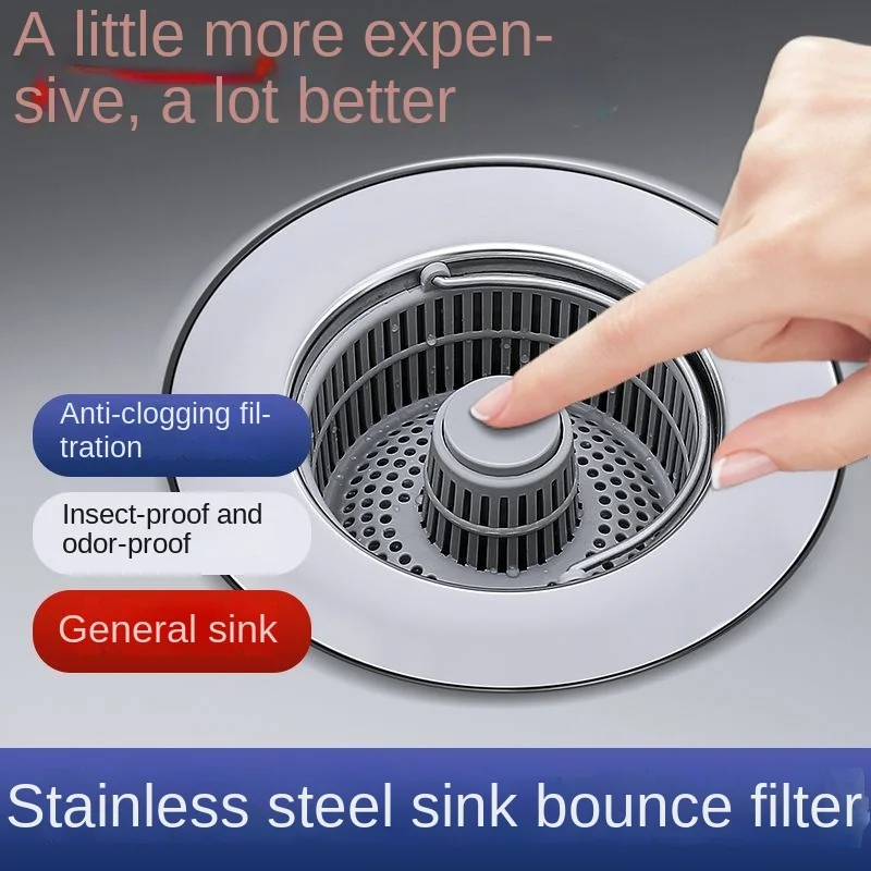 Kitchen sink bouncing core drainer dishwashing basin filter basket washing basin leakage plug universal type
Kitchen sink bouncing core drainer dishwashing basin filter basket washing basin leakage plug universal type