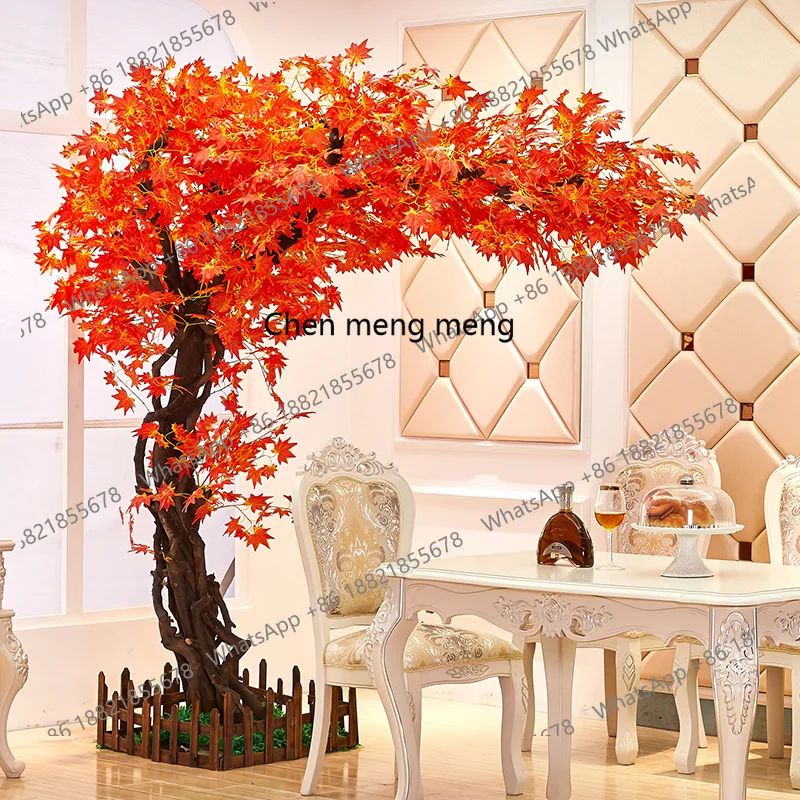 Simulated red maple tree, fake tree shape, leaf background, indoor hotel shopping mall decoration, large plant
Simulated red maple tree, fake tree shape, leaf background, indoor hotel shopping mall decoration, large plant
