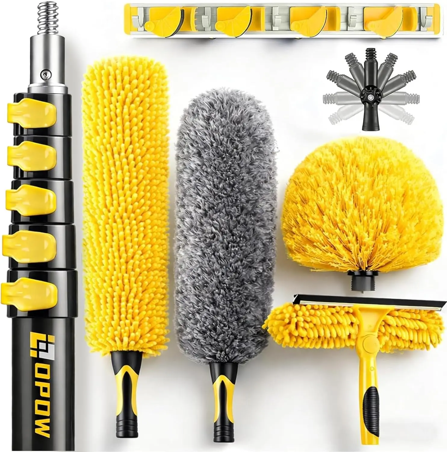 30 Foot High Ceiling Duster Kits with 4.7-24ft Heavy Duty Extension Pole, High Reach Duster for Cleaning,Microfiber Feather Dust
30 Foot High Ceiling Duster Kits with 4.7-24ft Heavy Duty Extension Pole, High Reach Duster for Cleaning,Microfiber Feather Dust