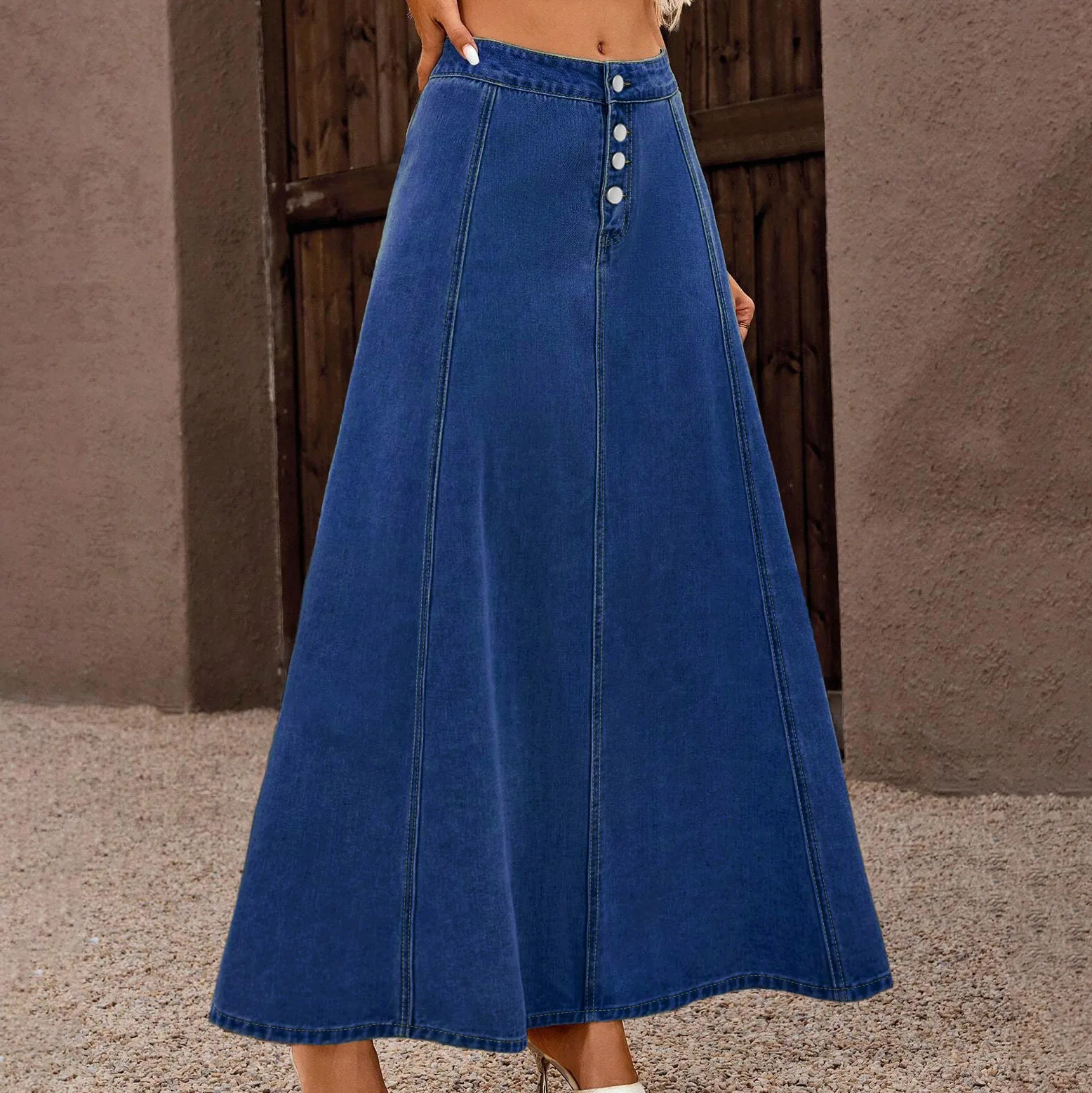 Denim Skirts Women Long Skirt A Line Single Breasted High Waist Jeans Vintage Maxi Simple Casual Elegant Splice Y2k Streetwear
Denim Skirts Women Long Skirt A Line Single Breasted High Waist Jeans Vintage Maxi Simple Casual Elegant Splice Y2k Streetwear