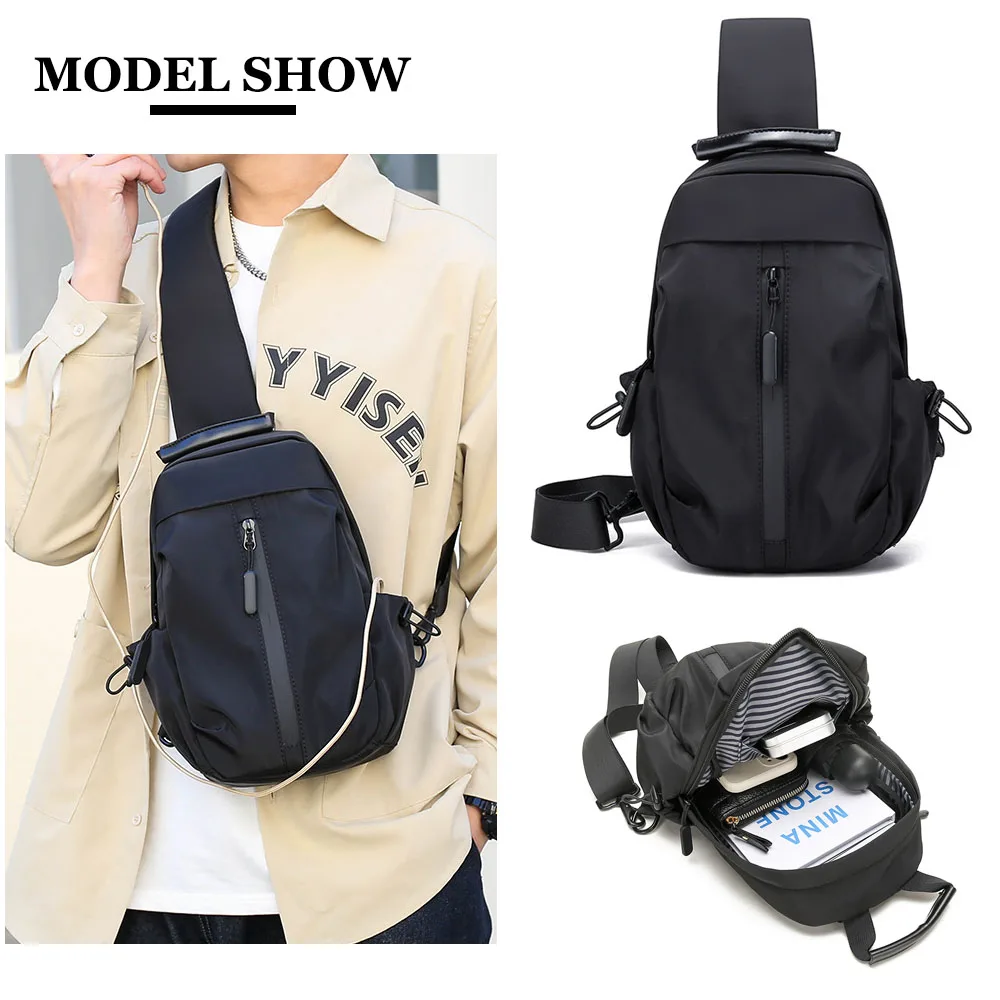 Waterproof Nylon Men's Crossbody Bag Outdoor Travel Business Commute Minimalism Chest Pack Lightweight Casual Underarm Strap Bag
Waterproof Nylon Men's Crossbody Bag Outdoor Travel Business Commute Minimalism Chest Pack Lightweight Casual Underarm Strap Bag