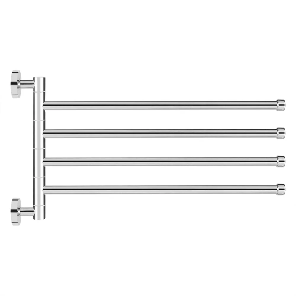 Stainless Steel Rotating Towel Bar Silver Chrome Finish Swivel Towel Rack Wall Mounted Modern Swing Out Towel Holder
Stainless Steel Rotating Towel Bar Silver Chrome Finish Swivel Towel Rack Wall Mounted Modern Swing Out Towel Holder