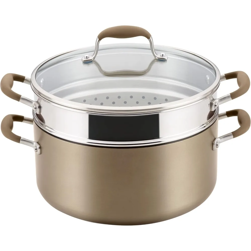 Advanced Home Hard-Anodized Nonstick Open Stock Cookware (8.5 Qt. Wide Stockpot, Bronze)
Advanced Home Hard-Anodized Nonstick Open Stock Cookware (8.5 Qt. Wide Stockpot, Bronze)