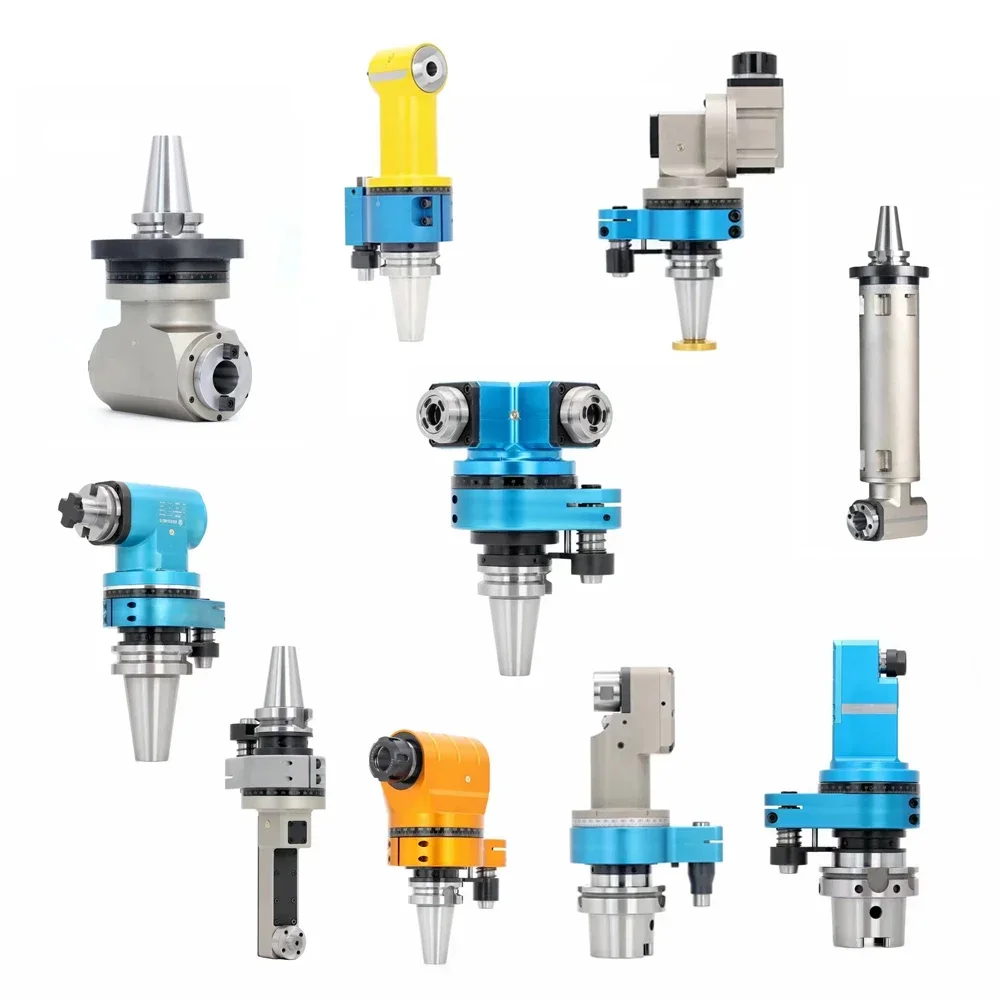 90 Degree Angle Milling Head BT40 ER25 ER32 Right Angle Milling Head HSK63 HSK100
90 Degree Angle Milling Head BT40 ER25 ER32 Right Angle Milling Head HSK63 HSK100