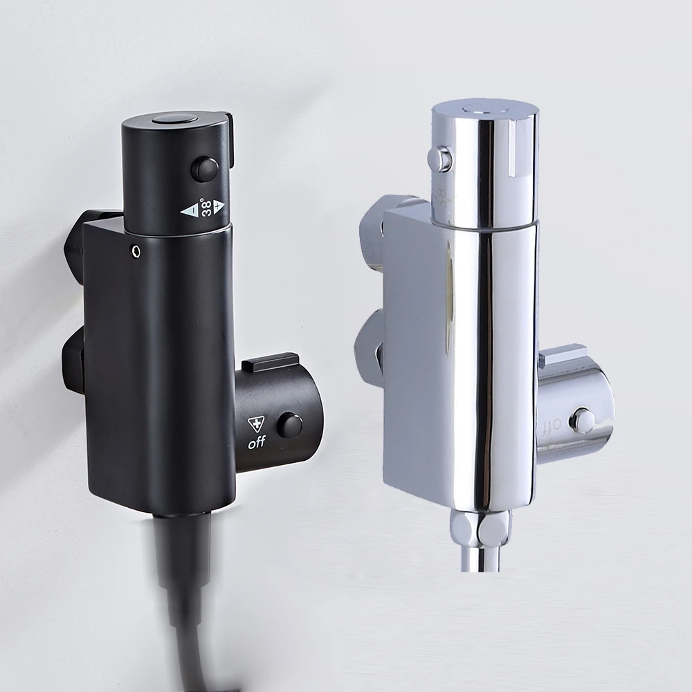 Constant Temperature Square Brass Chrome Black Bidet Toilet Faucet Shower Portable Sprayer Set Hot and Cold Water tap
Constant Temperature Square Brass Chrome Black Bidet Toilet Faucet Shower Portable Sprayer Set Hot and Cold Water tap