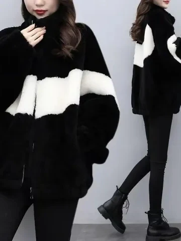 Ladies ort Faux Lamb Fur Jaet Winter Thiened with Fce Large Brand Unique Sample Clothes Korean Sle Zipper Closure
Ladies ort Faux Lamb Fur Jaet Winter Thiened with Fce Large Brand Unique Sample Clothes Korean Sle Zipper Closure