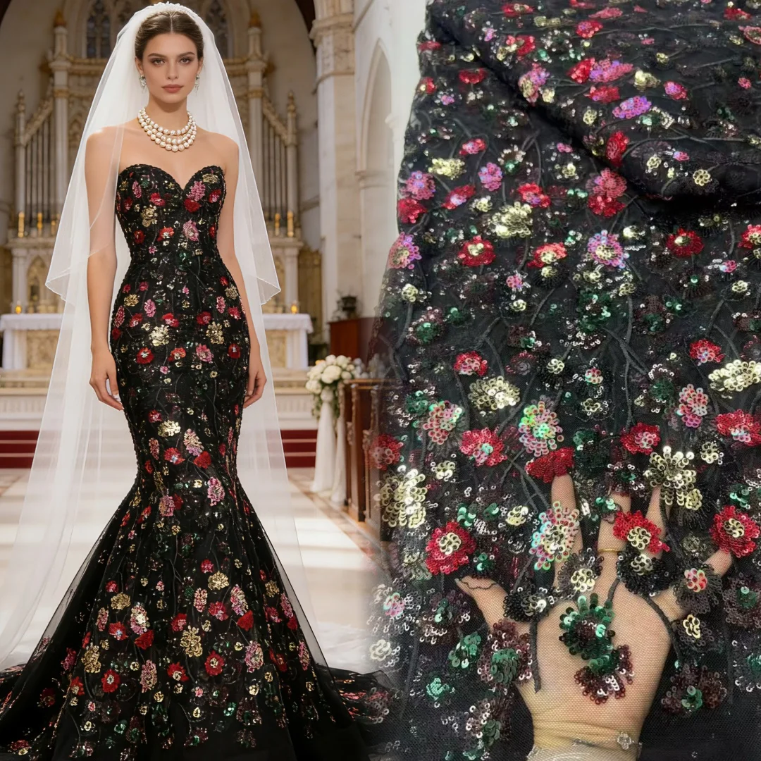 High-Quality Fashion French Embroidery Beaded Lace Fabric African Nigerian With Sequins Lace Fabric For Wedding Dress
High-Quality Fashion French Embroidery Beaded Lace Fabric African Nigerian With Sequins Lace Fabric For Wedding Dress