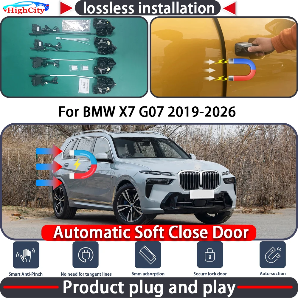 HighCity Electric Closing Door Lock Actuator for BMW X7 G07 2019-2026 Soft Close Power Latch System Auto Pull Door Kit
HighCity Electric Closing Door Lock Actuator for BMW X7 G07 2019-2026 Soft Close Power Latch System Auto Pull Door Kit