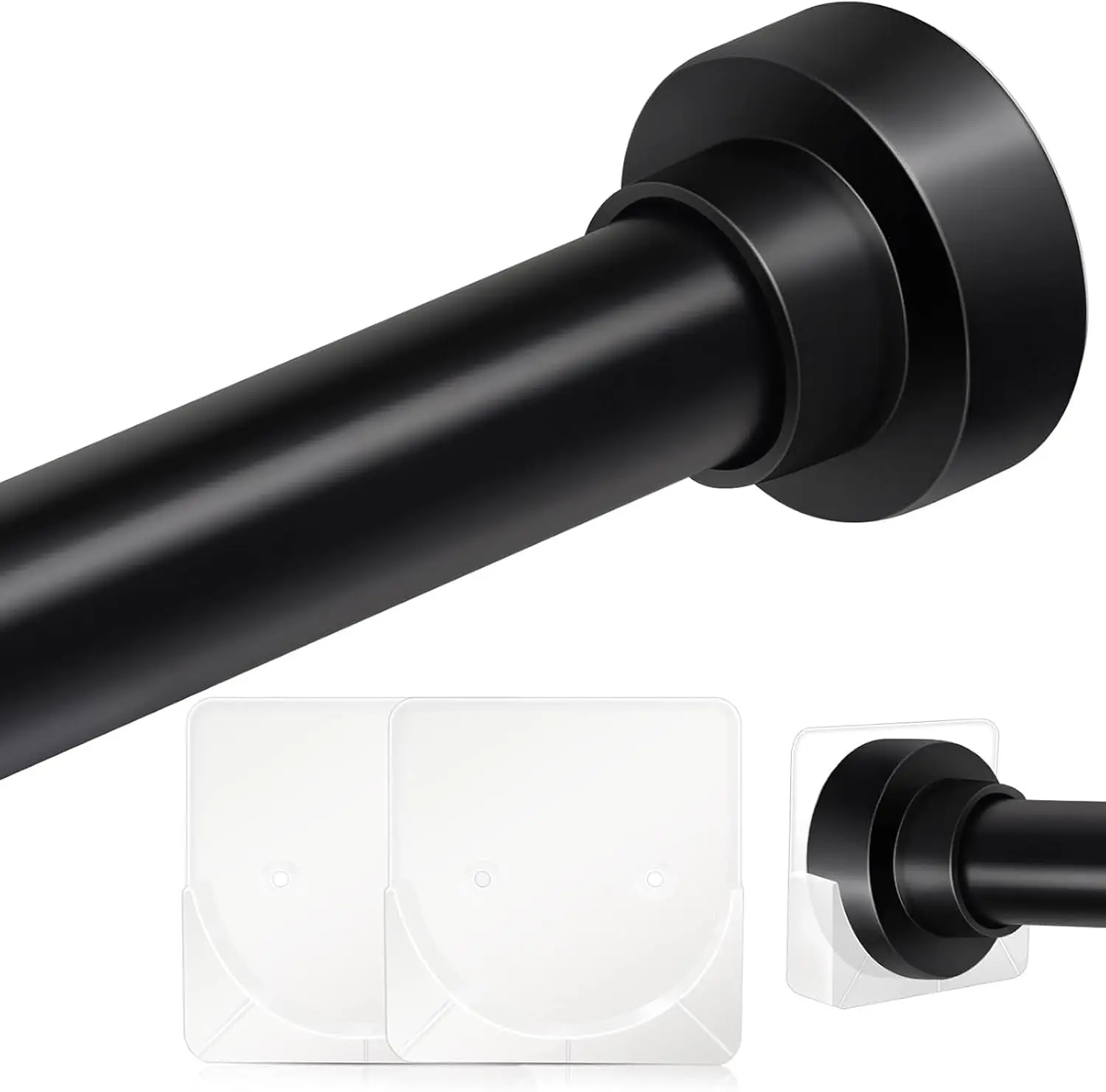 Tension Curtain Rod 34-120In Adjustable No Drilling Never Rust Shower Curtain Rod Stainless Steel Matte Black for Bathroom Patio
Tension Curtain Rod 34-120In Adjustable No Drilling Never Rust Shower Curtain Rod Stainless Steel Matte Black for Bathroom Patio