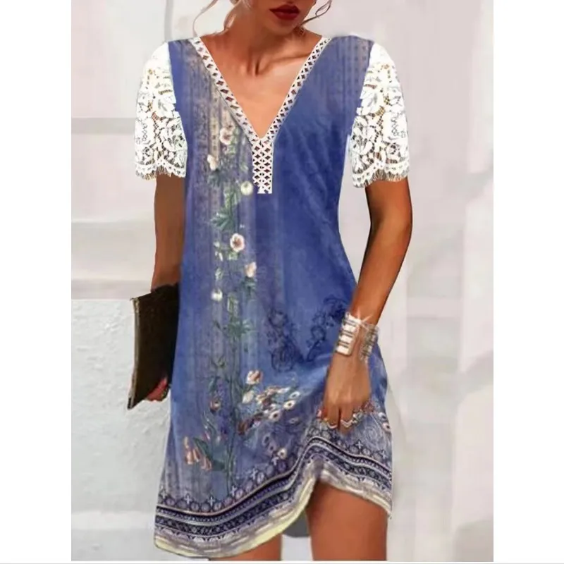 Elegant Commuter Women A-Line Dresses 2026 Summer European & American Fashion Women's Lace Casual Vacation Dress
Elegant Commuter Women A-Line Dresses 2026 Summer European & American Fashion Women's Lace Casual Vacation Dress