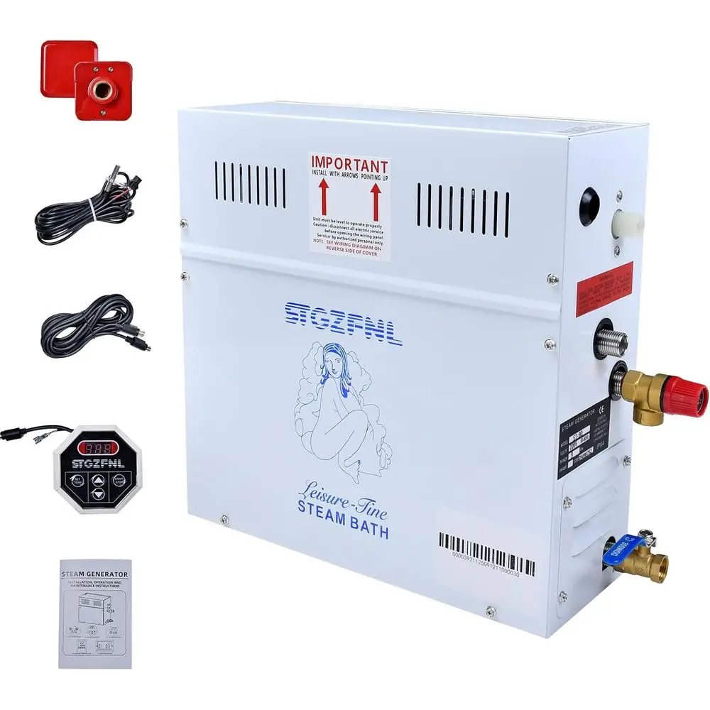 Генератор парового душа мощностью 9 кВт для дома и коммерческого использования, 220 В, водонепроницаемое управление, автоматический слив, быстрый нагрев
Генератор парового душа мощностью 9 кВт для дома и коммерческого использования, 220 В, водонепроницаемое управление, автоматический слив, быстрый нагрев