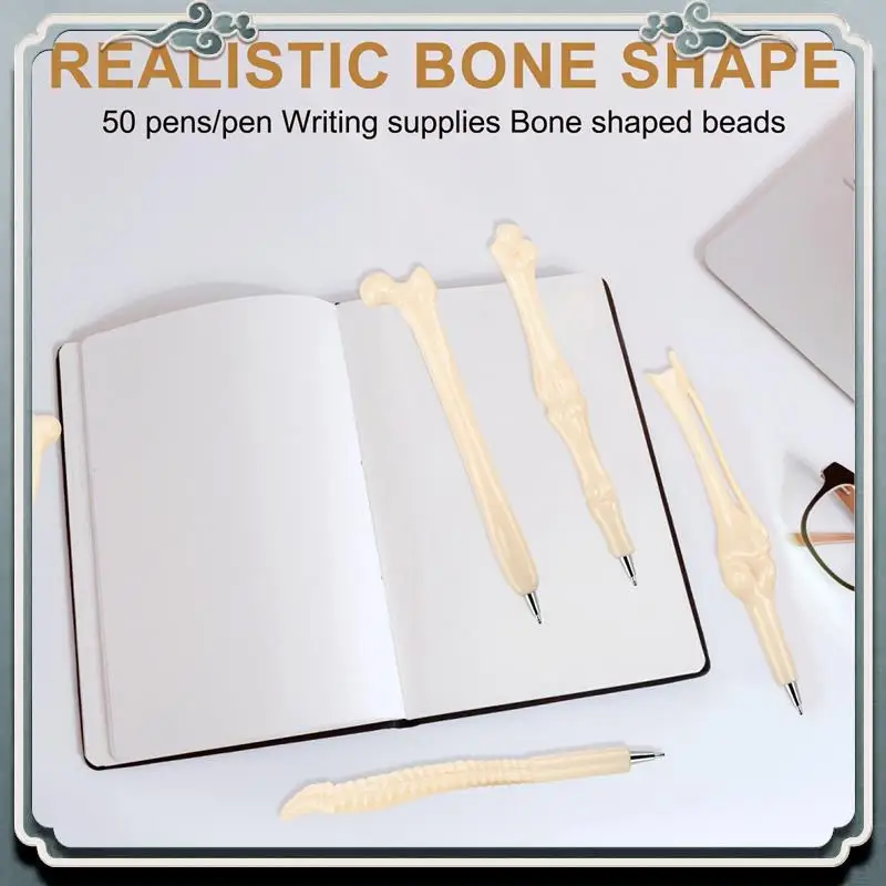 Premium 50 Pcs/Lot Pen Writing Supplies Bone Shape Ballpoint Pens New Creative Gift School Supply-Blue Ink
Premium 50 Pcs/Lot Pen Writing Supplies Bone Shape Ballpoint Pens New Creative Gift School Supply-Blue Ink