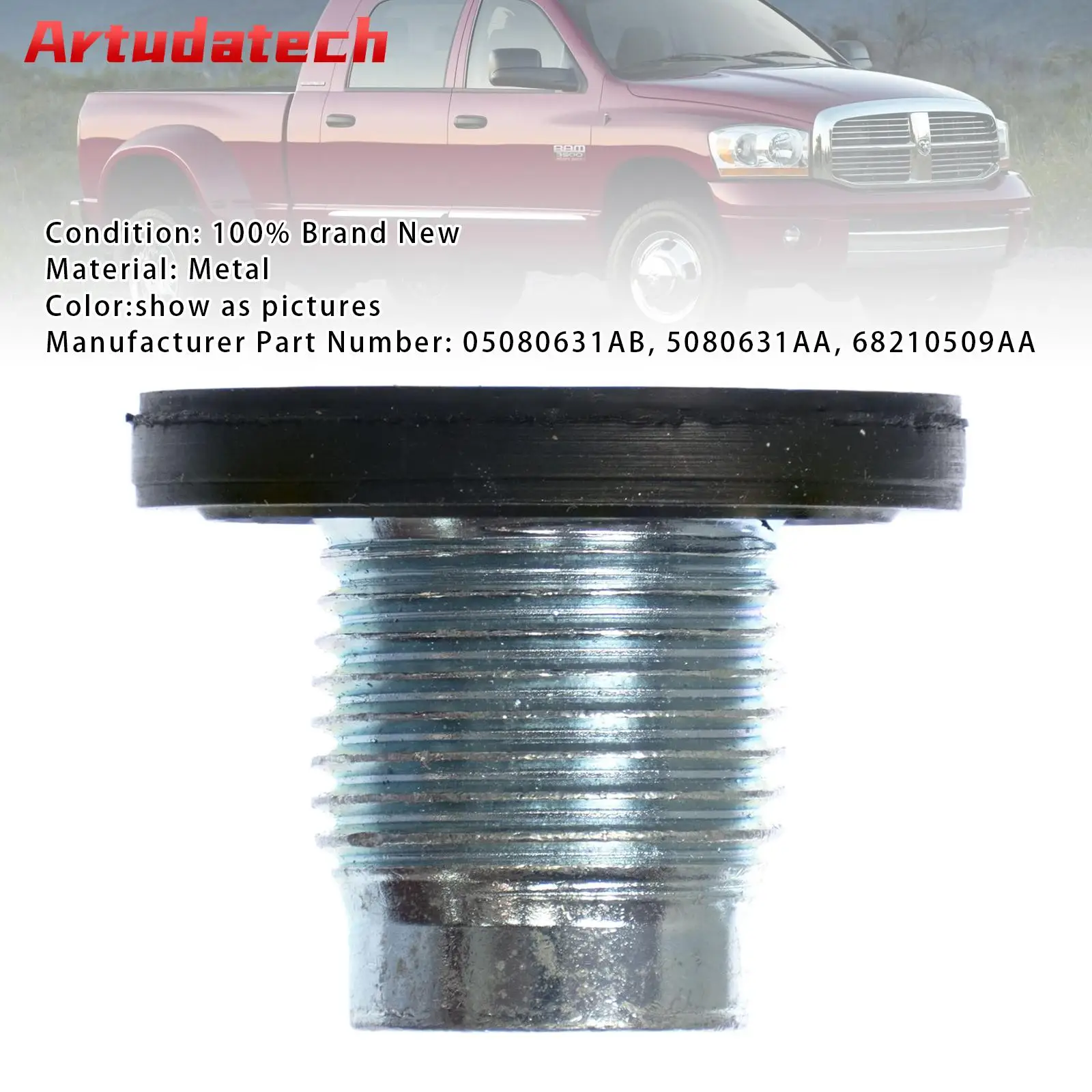 Artudatech 101284, сливная пробка масляного поддона двигателя для Ram 2500 3500 4500 5500, пикап 05080631AB 5080631AA 68210509AA
Artudatech 101284, сливная пробка масляного поддона двигателя для Ram 2500 3500 4500 5500, пикап 05080631AB 5080631AA 68210509AA