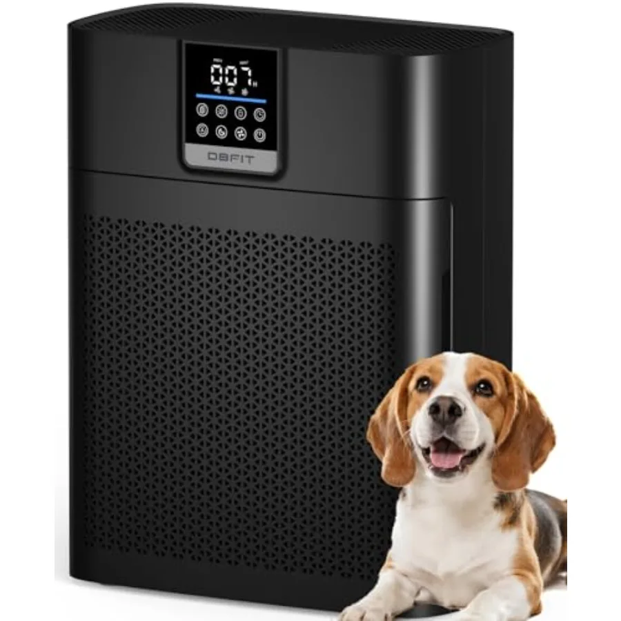Air Purifier for Home Large Rooms up to 2180 Sq Ft, Black Nylon Washable Pre-Filter Air Quality Indicator, Odor Smoke Reduction
Air Purifier for Home Large Rooms up to 2180 Sq Ft, Black Nylon Washable Pre-Filter Air Quality Indicator, Odor Smoke Reduction