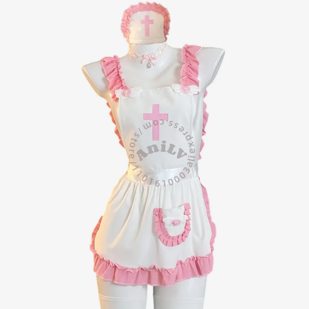 AniLV Anime Sweet Nurse Maid Uniform Apron Outfits Cosplay Costume
AniLV Anime Sweet Nurse Maid Uniform Apron Outfits Cosplay Costume