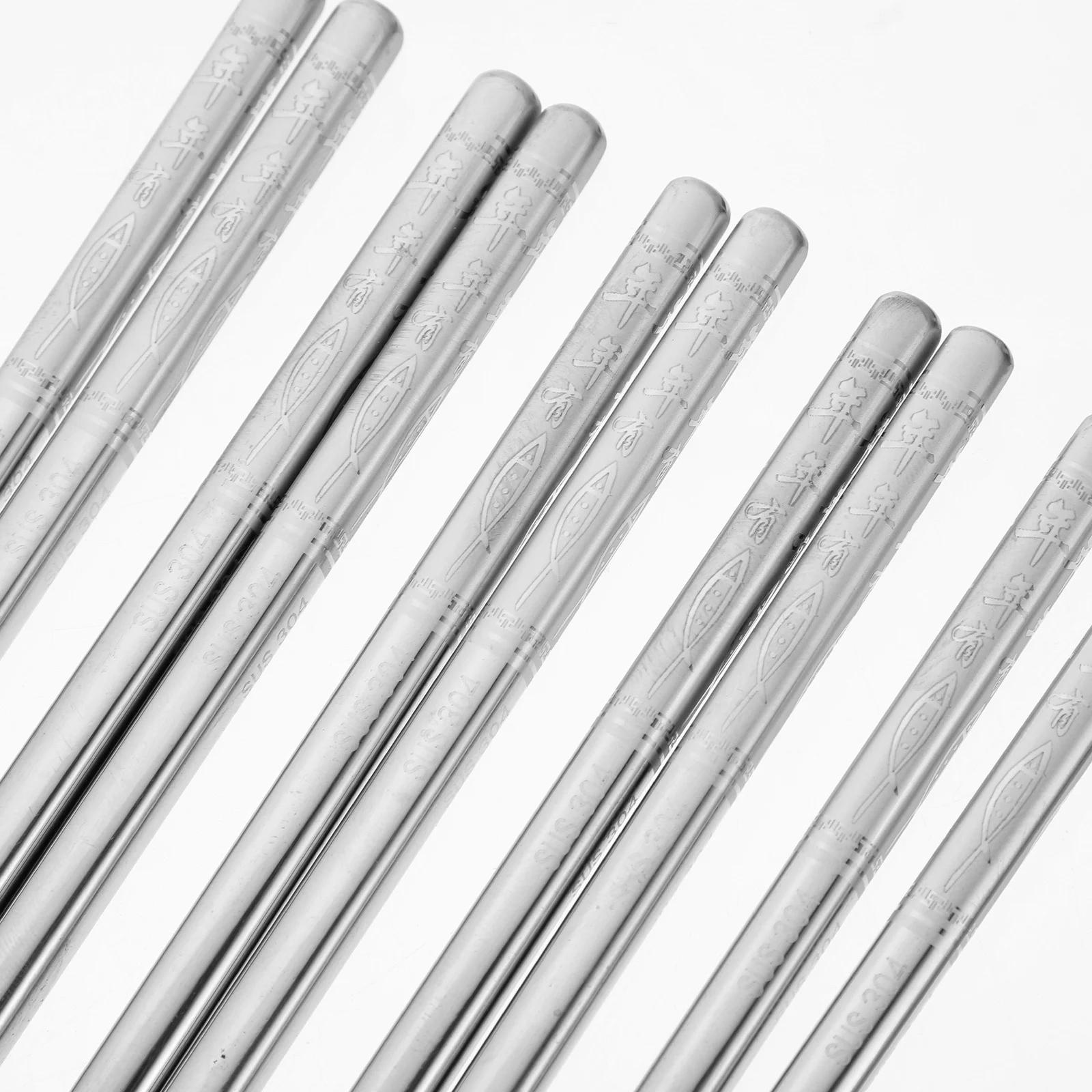 5Pairs Stainless Steel Chopsticks Metal Tableware Non-Skid Portable Kitchen Reusable Household Tableware
5Pairs Stainless Steel Chopsticks Metal Tableware Non-Skid Portable Kitchen Reusable Household Tableware