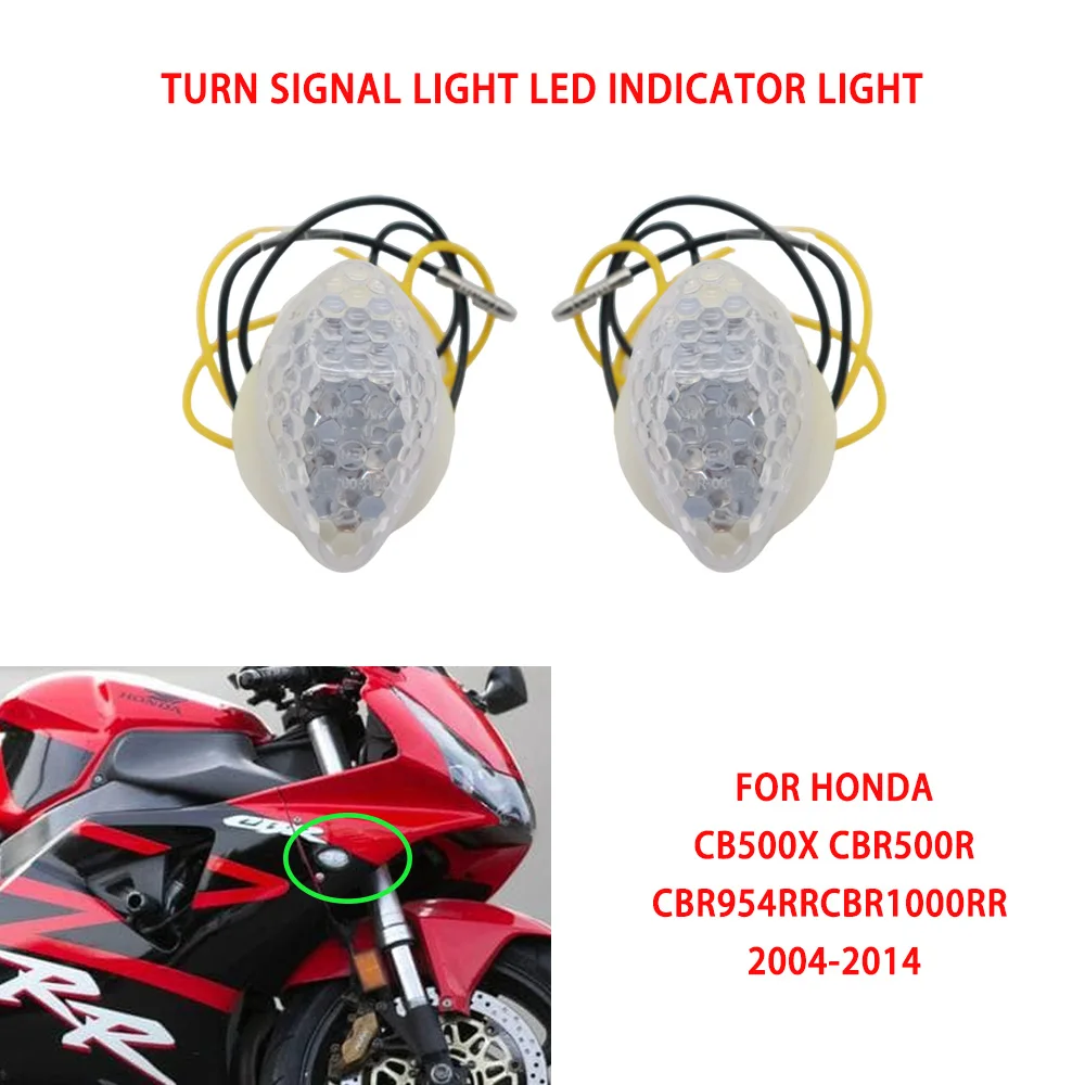 Motorcycle Signal Lamp LED Flush Mount Front Turn Signals Light For HONDA CB500X CBR500R CBR954RR CBR1000RR 2004-2014
Motorcycle Signal Lamp LED Flush Mount Front Turn Signals Light For HONDA CB500X CBR500R CBR954RR CBR1000RR 2004-2014