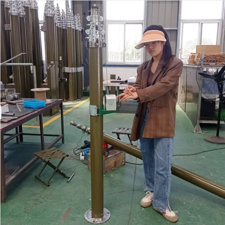 High Quality Electric Telescopic Mast for Aerial Or Antenna with Tripod Hot Sales
High Quality Electric Telescopic Mast for Aerial Or Antenna with Tripod Hot Sales