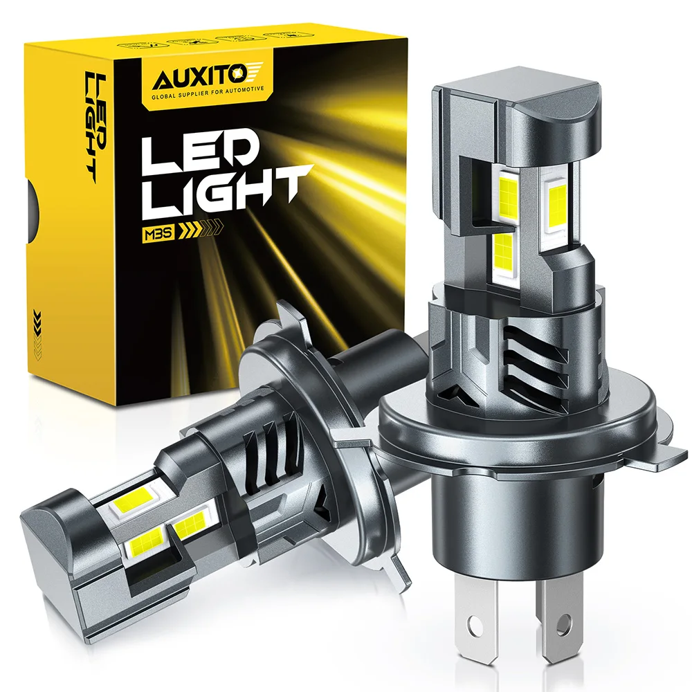 AUXITO 2Pcs Turbo LED H4 High Low Beam Headlight Bulbs 30000LM CANBUS 9003 Auto Headlamp 6500K 3-Sided CSP Chips Super Bright
AUXITO 2Pcs Turbo LED H4 High Low Beam Headlight Bulbs 30000LM CANBUS 9003 Auto Headlamp 6500K 3-Sided CSP Chips Super Bright