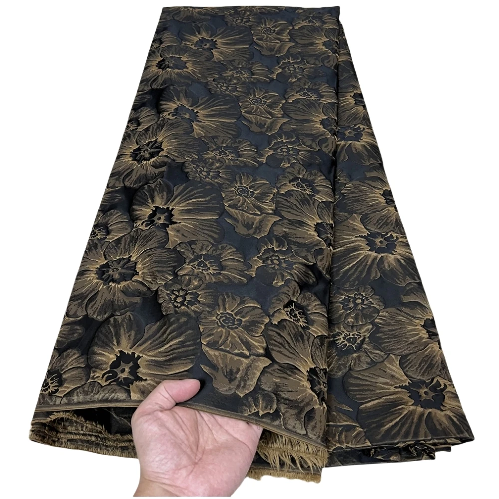 African Jacquard Brocade Lace Fabric,Embroidery,2025,Evening Party Dresses,Tulle,Fabrics By The Meter,High Quality,Linen,5 Yards
African Jacquard Brocade Lace Fabric,Embroidery,2025,Evening Party Dresses,Tulle,Fabrics By The Meter,High Quality,Linen,5 Yards