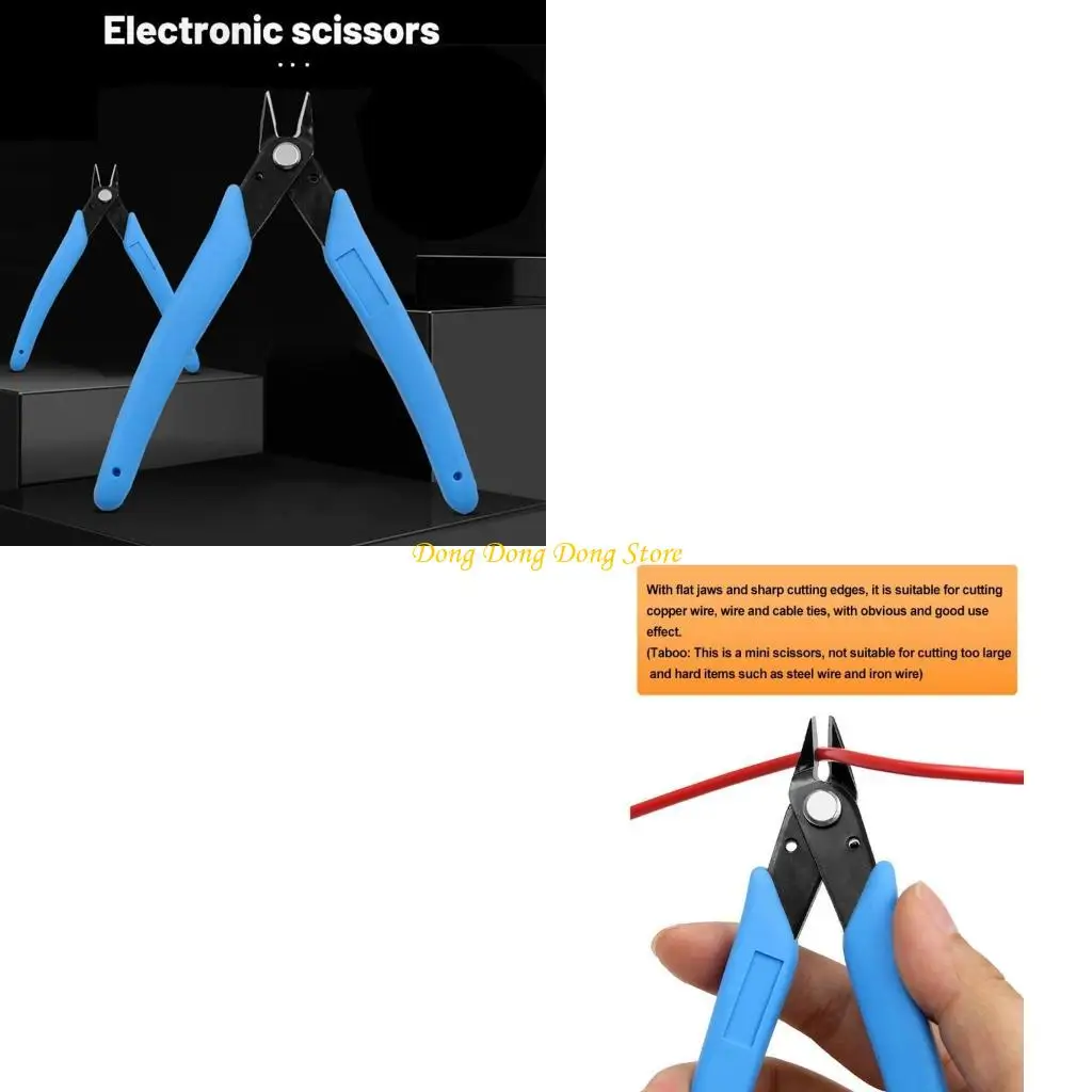 5 Inch Wire Flush Cutter Diagonal Cutting Pliers Micro Wire Cutter for Electronics Wires Jewelry Screws and DIY (Blue)
5 Inch Wire Flush Cutter Diagonal Cutting Pliers Micro Wire Cutter for Electronics Wires Jewelry Screws and DIY (Blue)