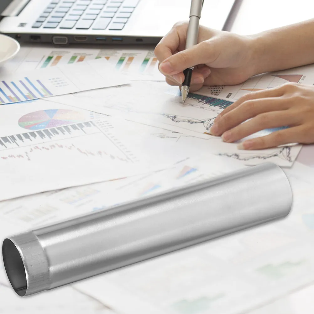 Vintage Certificate Tube Stainless Steel Diploma Holder Document Organizer Birth Certificate Protector Household Office Storage
Vintage Certificate Tube Stainless Steel Diploma Holder Document Organizer Birth Certificate Protector Household Office Storage