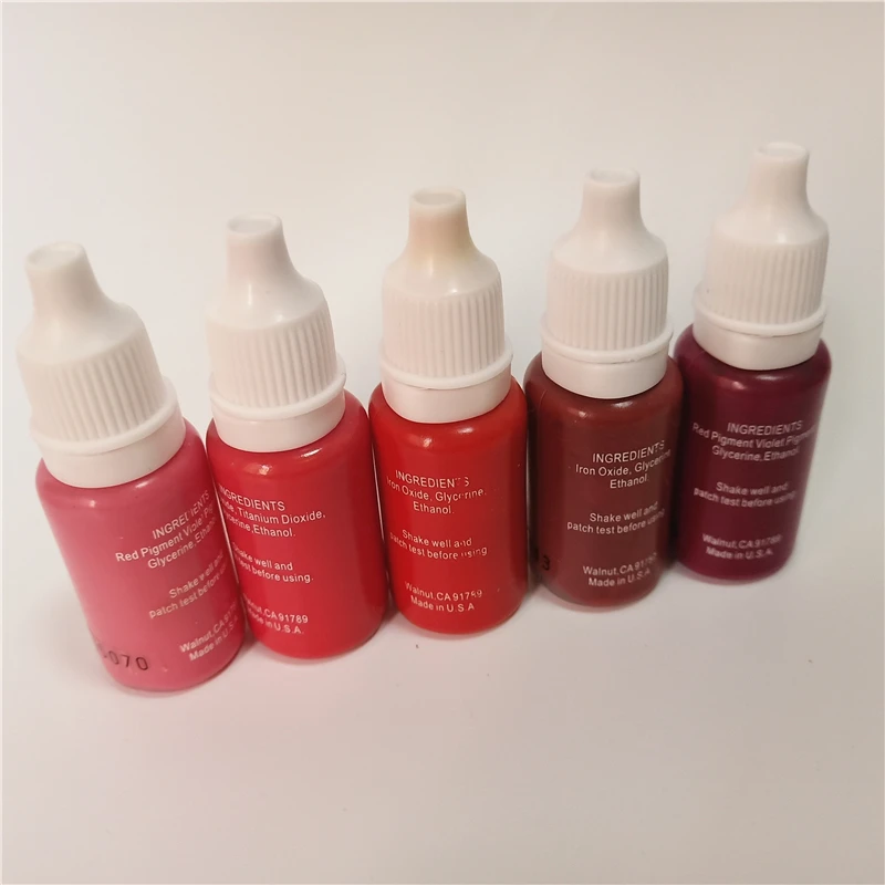 5Pcs 15ml Tattoo Microblading Ink Pigment Paint For Semi Permanent Makeup Body Eyebrows Eyeliner Lip
5Pcs 15ml Tattoo Microblading Ink Pigment Paint For Semi Permanent Makeup Body Eyebrows Eyeliner Lip