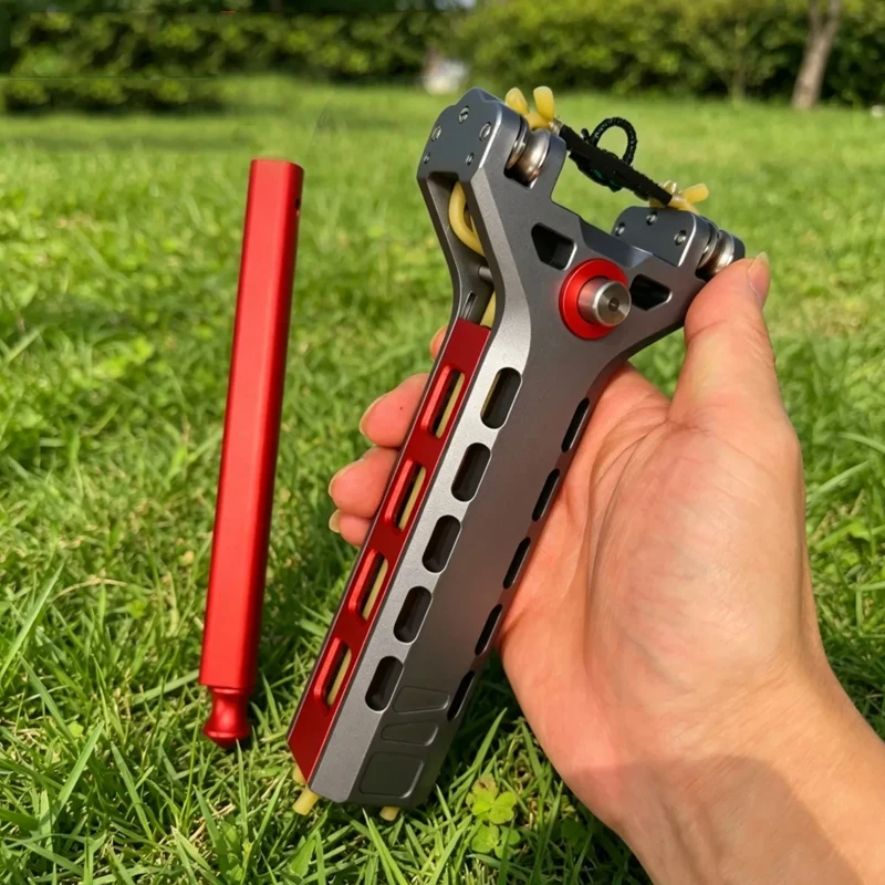 1PC Outdoor Portable EDC Aluminum Alloy Automatic Rapid Fire Slingshot Camping, Hiking and Hunting Tool
1PC Outdoor Portable EDC Aluminum Alloy Automatic Rapid Fire Slingshot Camping, Hiking and Hunting Tool