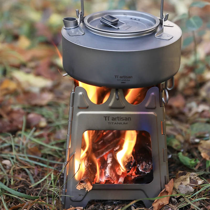Tiartisan BBQ Stove Portable Ultralight Wood Burning Firewood Stove Pellet Pocket Packbaking Pure Titanium Stove
Tiartisan BBQ Stove Portable Ultralight Wood Burning Firewood Stove Pellet Pocket Packbaking Pure Titanium Stove