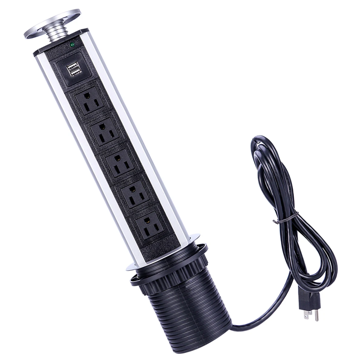 Pull up Socket 5 US Plugs 2 USB Ports Child Friendly Electrical Outlet Kitchen Office Hotels Desktop Countertop Charging Device
Pull up Socket 5 US Plugs 2 USB Ports Child Friendly Electrical Outlet Kitchen Office Hotels Desktop Countertop Charging Device