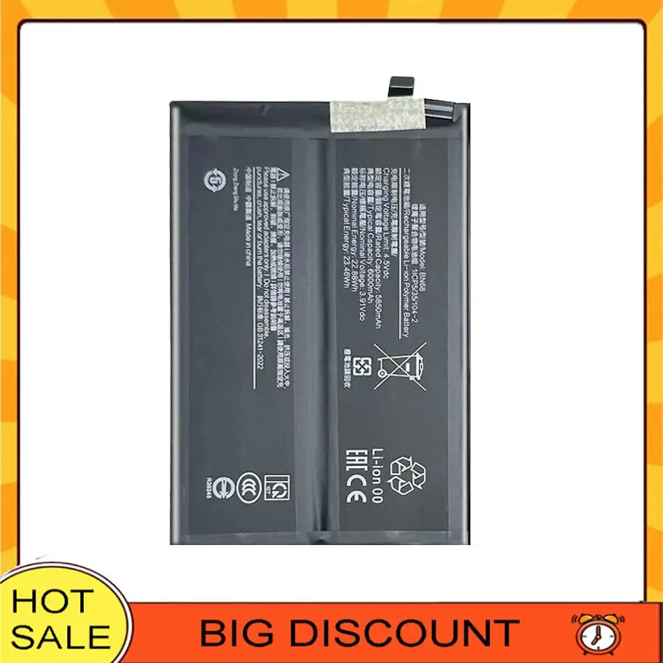 6000mAh Stable Mobile Phone Battery BN68 High-Capacity For Xiaomi Redmi 15C
6000mAh Stable Mobile Phone Battery BN68 High-Capacity For Xiaomi Redmi 15C