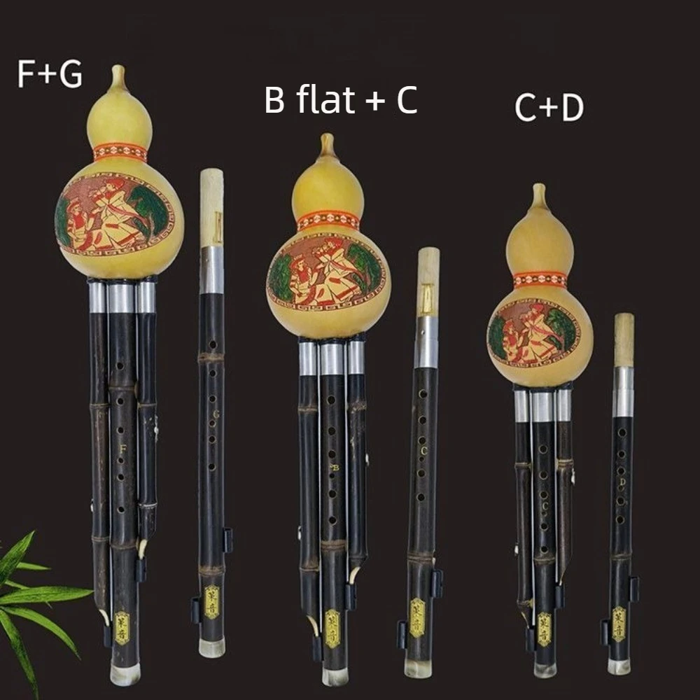 Purple Bamboo Double-Tone Hulusi Beginner-Friendly F/G/Bb/C Keys Traditional Chinese Wind Instrument Handcrafted Hulusi Portable
Purple Bamboo Double-Tone Hulusi Beginner-Friendly F/G/Bb/C Keys Traditional Chinese Wind Instrument Handcrafted Hulusi Portable