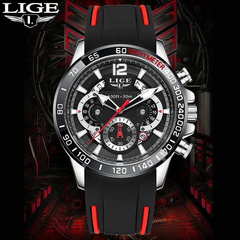 LIGE Original Design Quartz Watches for Man Fashion Silicone Strap Waterproof Luminous Stylish Casual Sport Mens Wrist Watch New
LIGE Original Design Quartz Watches for Man Fashion Silicone Strap Waterproof Luminous Stylish Casual Sport Mens Wrist Watch New