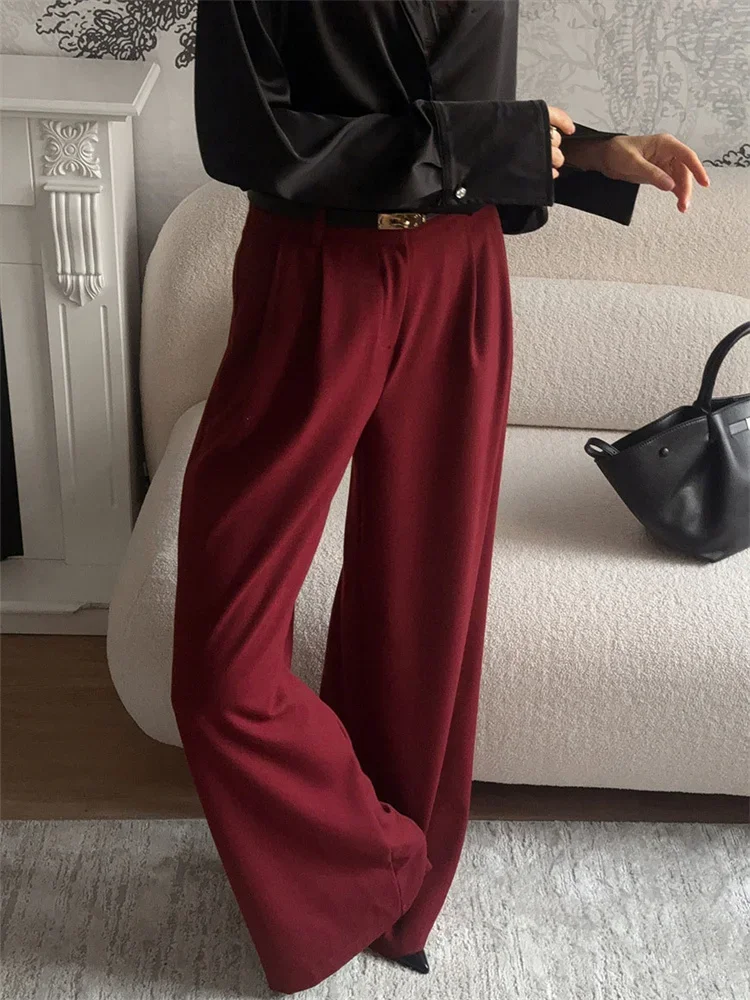 Fashion High Waist Pocket Women's Pants Patchwork Solid Slim Elegant Wide Leg Loose Spring Trousers Female Straight Pants
Fashion High Waist Pocket Women's Pants Patchwork Solid Slim Elegant Wide Leg Loose Spring Trousers Female Straight Pants