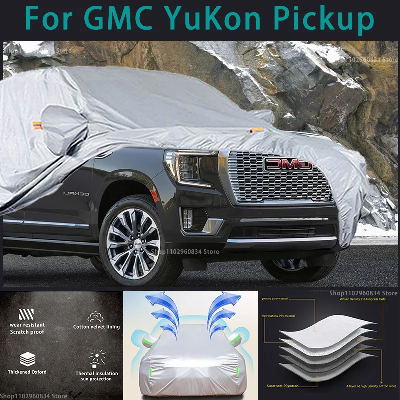 For GMC Yukon 210T Waterproof Full Car Covers Outdoor Sun uv protection Dust Rain Snow Protective Auto Protective cover
For GMC Yukon 210T Waterproof Full Car Covers Outdoor Sun uv protection Dust Rain Snow Protective Auto Protective cover