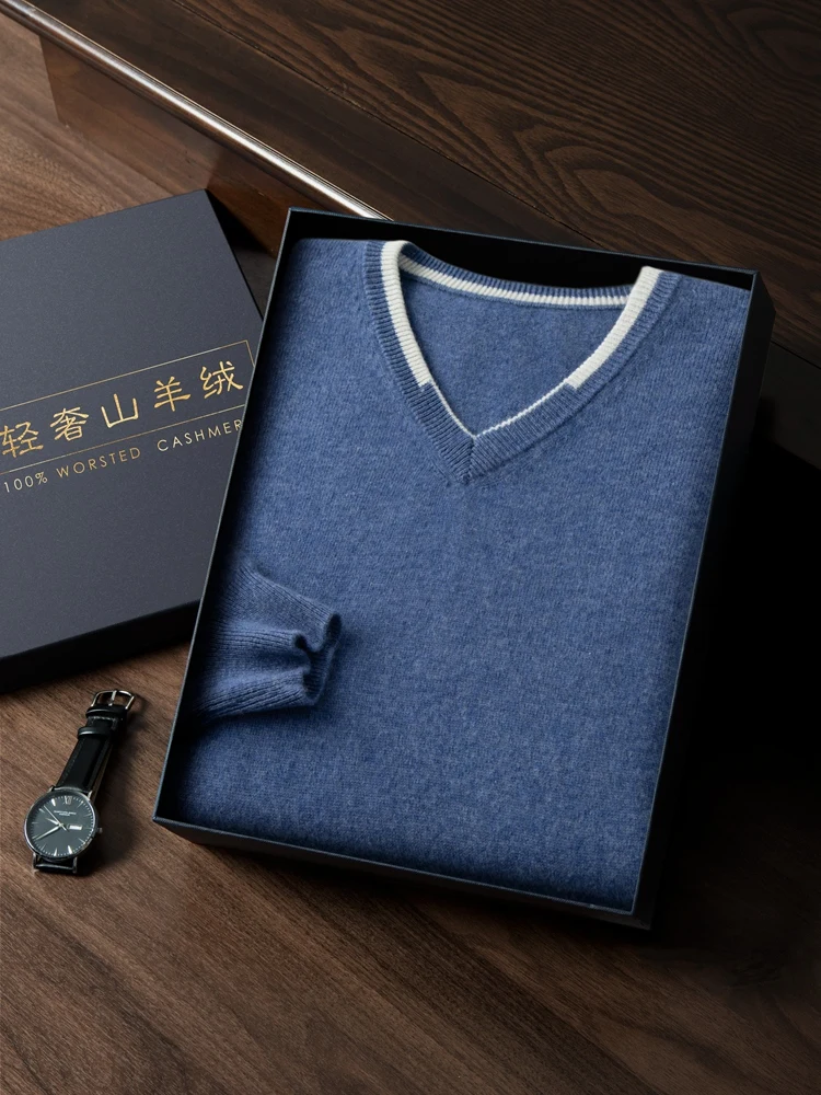 High Quality New Men Sweaters 100% Cashmere Spring Autumn Fashion V-Neck Long Sleeve T-shirt Large Size Knitwear Men Pullover
High Quality New Men Sweaters 100% Cashmere Spring Autumn Fashion V-Neck Long Sleeve T-shirt Large Size Knitwear Men Pullover