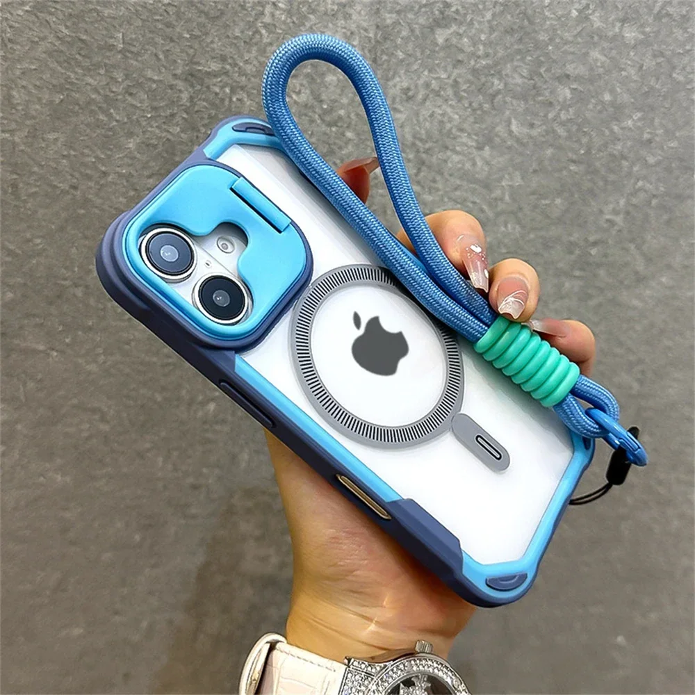 Armor Candy Color Clash For Magsafe Phone Case For iPhone 11 15 14 13 12 16 Pro Max Plus Stand With Wrist Strap Phone Back Cover
Armor Candy Color Clash For Magsafe Phone Case For iPhone 11 15 14 13 12 16 Pro Max Plus Stand With Wrist Strap Phone Back Cover