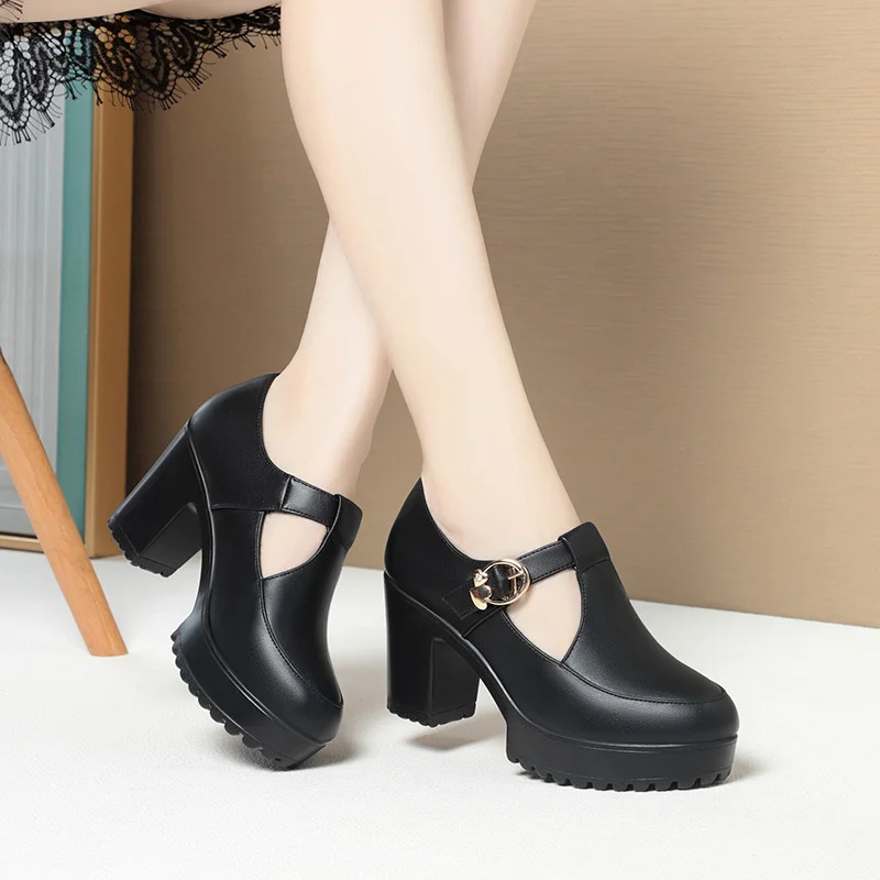 Single Shoes Women's Spring And Autumn New Thick Heel Waterproof Platform High Heels Thick Sole Black Leather Shoes French Retro
Single Shoes Women's Spring And Autumn New Thick Heel Waterproof Platform High Heels Thick Sole Black Leather Shoes French Retro