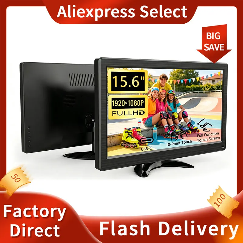15.6-inch Portable Monitor Laptop XBox PS4 / TV Box Cell Phone PC Extension Mobile Laptop With Holder Stand 1920*1200 for Gaming
15.6-inch Portable Monitor Laptop XBox PS4 / TV Box Cell Phone PC Extension Mobile Laptop With Holder Stand 1920*1200 for Gaming