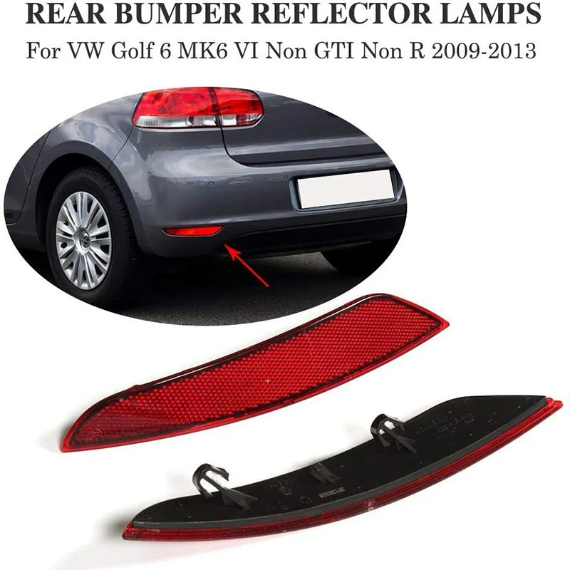 1Pair Rear Bumper Reflector Lamps Lights Covers Left Right Red for VW Golf 6 VI MK6 Standard Only 10-13 Not GTI R Convertible
1Pair Rear Bumper Reflector Lamps Lights Covers Left Right Red for VW Golf 6 VI MK6 Standard Only 10-13 Not GTI R Convertible