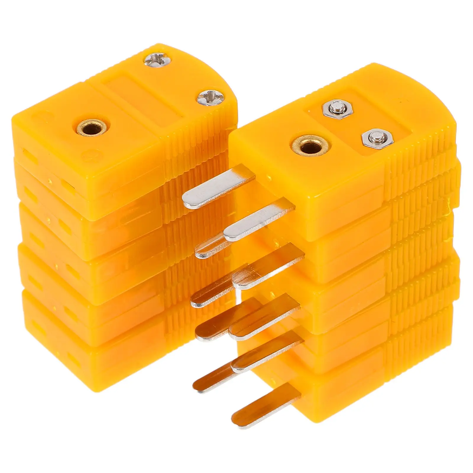 5 Pcs Thermocouple Socket Mini Plug Connectors Type Replacement Male Female Yellow High Temperature Material
5 Pcs Thermocouple Socket Mini Plug Connectors Type Replacement Male Female Yellow High Temperature Material