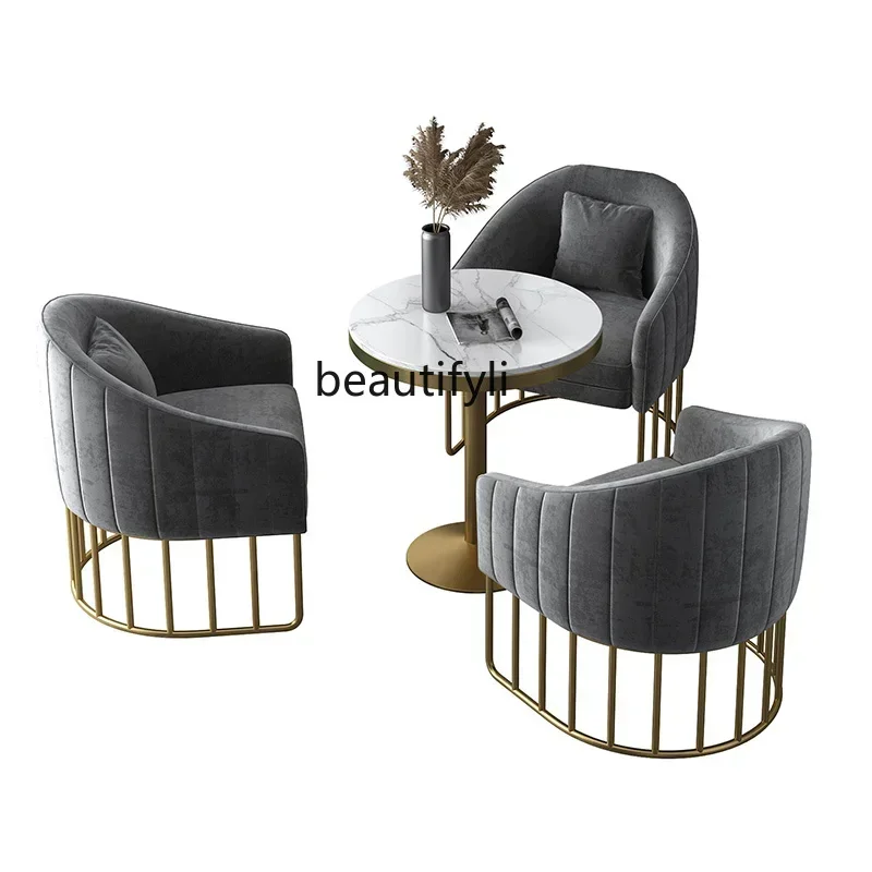 LXLight luxury negotiation table and chair combination reception sales office reception small round table one table four chairs
LXLight luxury negotiation table and chair combination reception sales office reception small round table one table four chairs