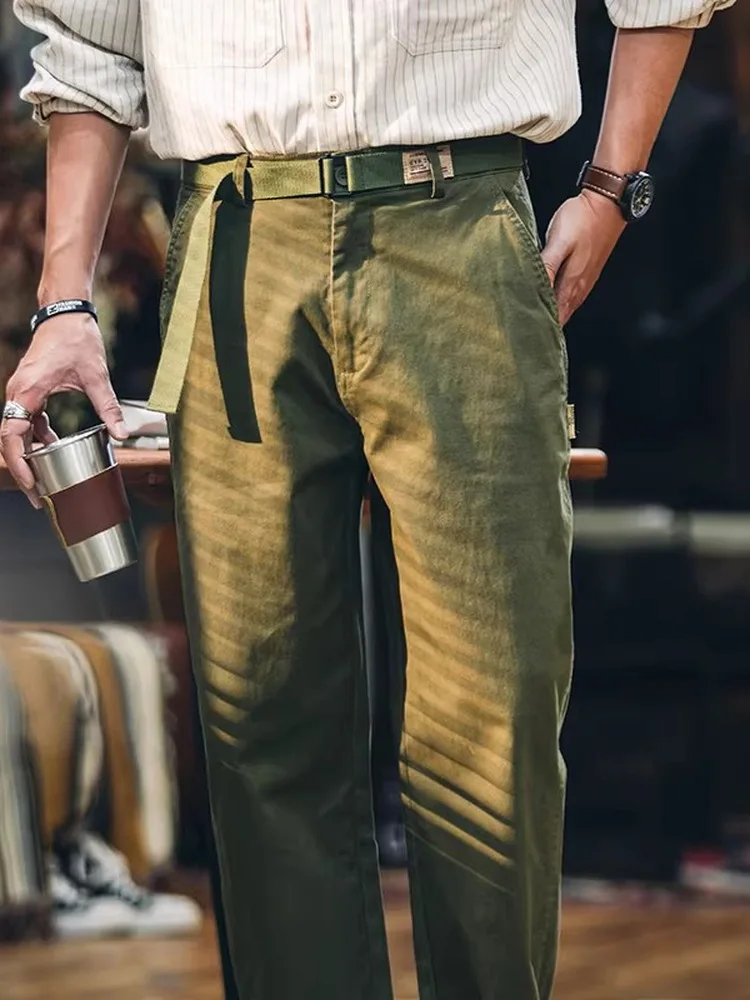 Свободные хлопковые эластичные повседневные брюки для мужчин, весенне-осенние, новые, в американском ретро-стиле, прямые брюки, универсальная рабочая одежда
Свободные хлопковые эластичные повседневные брюки для мужчин, весенне-осенние, новые, в американском ретро-стиле, прямые брюки, универсальная рабочая одежда