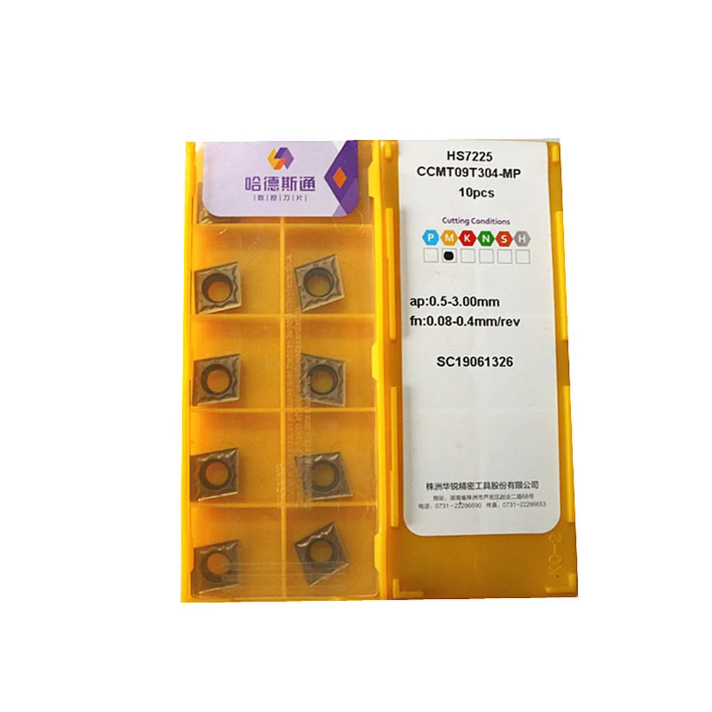 10PCS CCMT060208-MP,CMT060204,CCMT09T304,CCMT09T308 HS7225 CNC Lathe Cutting Carbide Turning Insert For Stainless Steel
10PCS CCMT060208-MP,CMT060204,CCMT09T304,CCMT09T308 HS7225 CNC Lathe Cutting Carbide Turning Insert For Stainless Steel
