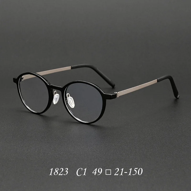 Acetate Retro Round Frame Glasses for Women Myopia Reading Titanium Eyeglass Men Optics Prescription Custom New Vintage Eyewear
Acetate Retro Round Frame Glasses for Women Myopia Reading Titanium Eyeglass Men Optics Prescription Custom New Vintage Eyewear