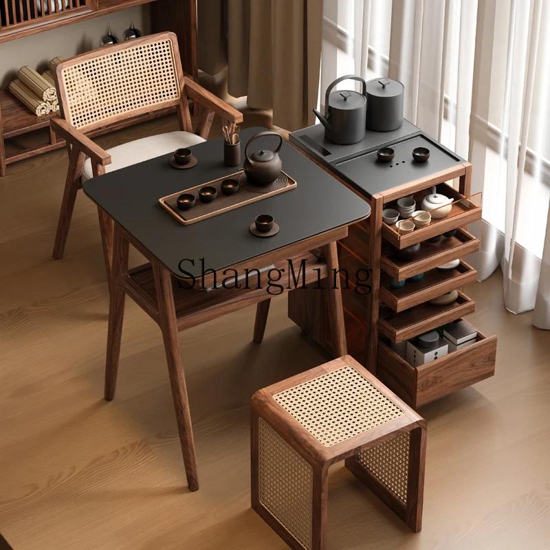 ZYY solid wood tea table small apartment balcony tea table can be stored leisure table and chair combination
ZYY solid wood tea table small apartment balcony tea table can be stored leisure table and chair combination