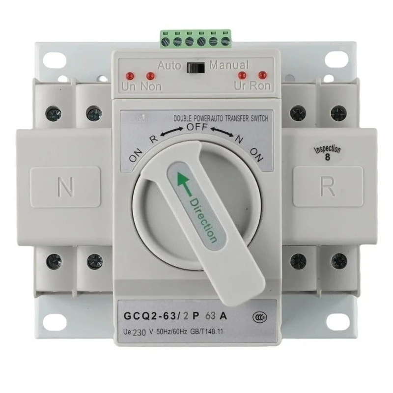 2P 63A Automatic Transfer Switch ATS Tunnel Connection Safe Efficient Power Switch for Home Commercial
2P 63A Automatic Transfer Switch ATS Tunnel Connection Safe Efficient Power Switch for Home Commercial