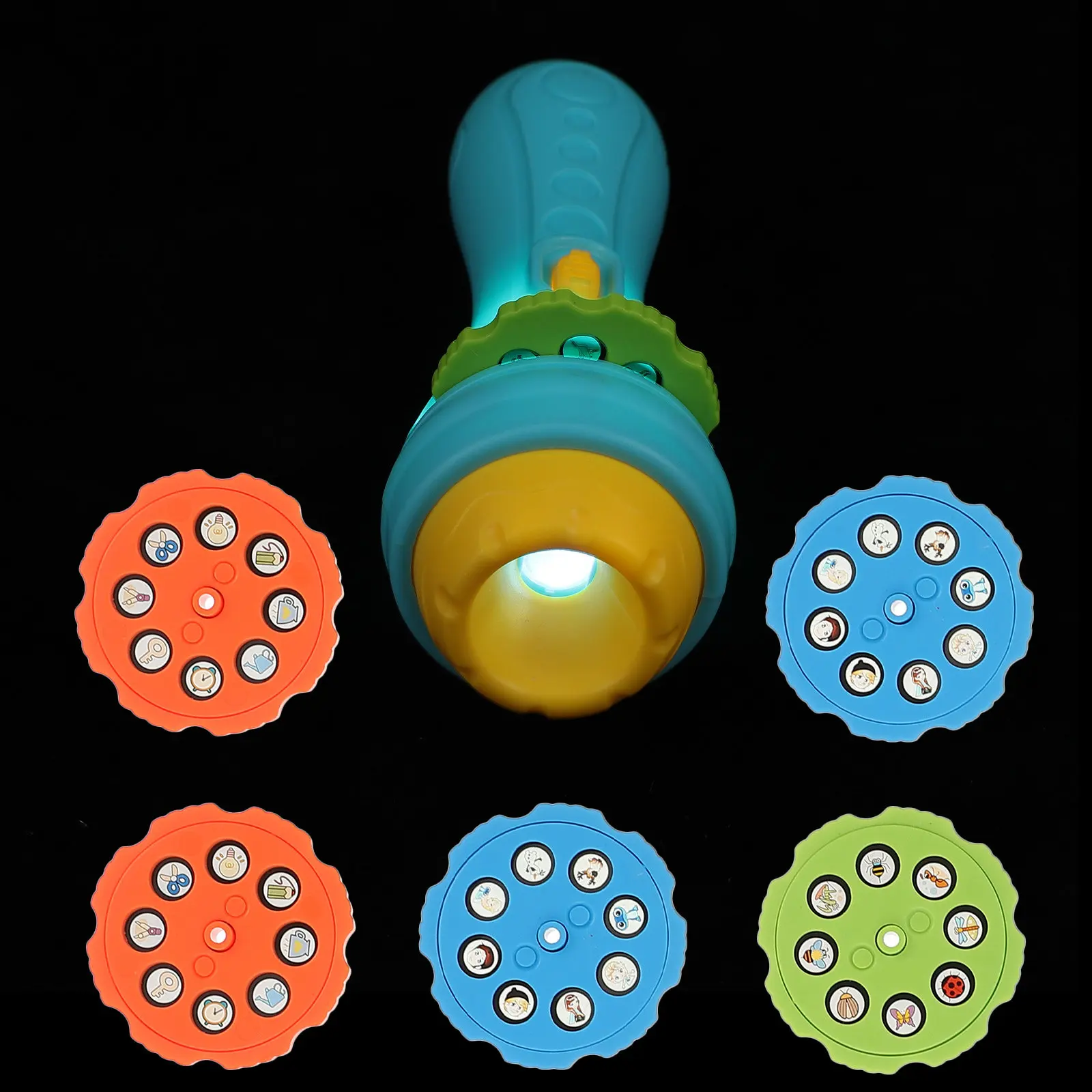 1Set Projection Flashlight Torch Lamp Kids Sleeping Projector Educational Bedtime Night Light Learning Random Color
1Set Projection Flashlight Torch Lamp Kids Sleeping Projector Educational Bedtime Night Light Learning Random Color
