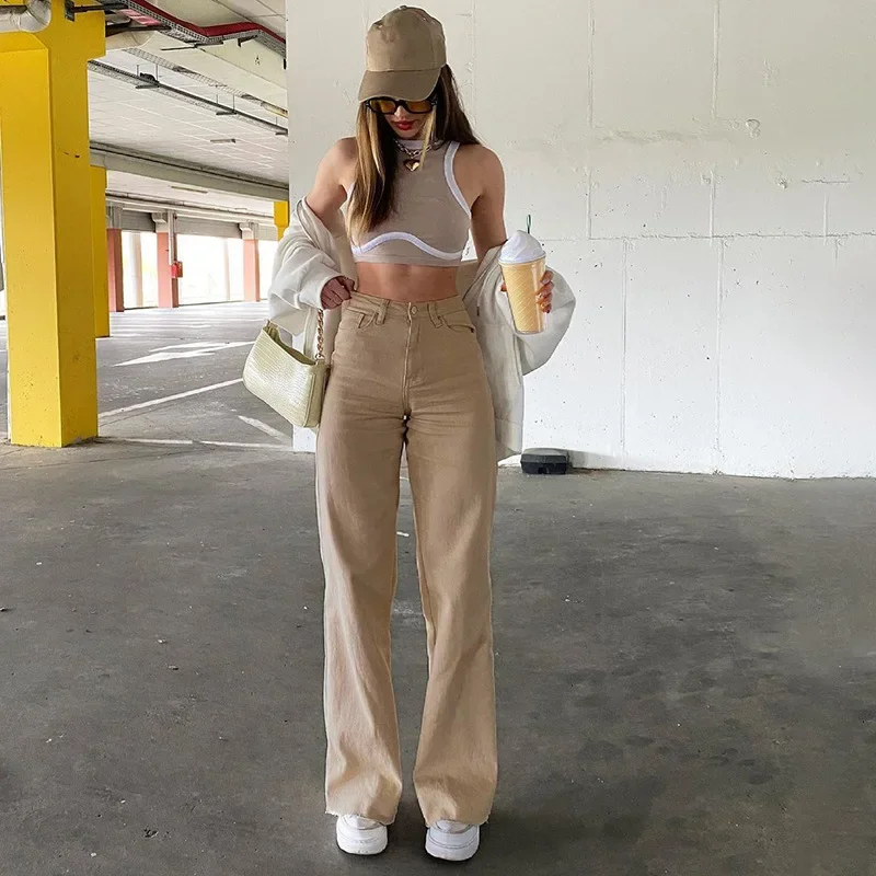 Women's New Autumn Fashion Solid Color Jeans Loose High Waisted Slimming Straight Trousers Casual Denim Long Pants Y2k Jeans
Women's New Autumn Fashion Solid Color Jeans Loose High Waisted Slimming Straight Trousers Casual Denim Long Pants Y2k Jeans