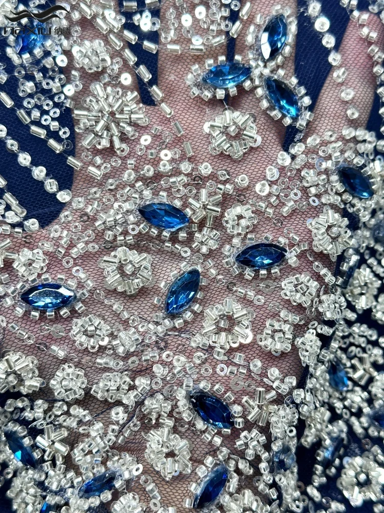 Madison 2026 High Quality 5 Yards African Beaded Sequins Tulle Lace Fabric Nigerian Stones Lace Fabric Green Lace For Dress
Madison 2026 High Quality 5 Yards African Beaded Sequins Tulle Lace Fabric Nigerian Stones Lace Fabric Green Lace For Dress